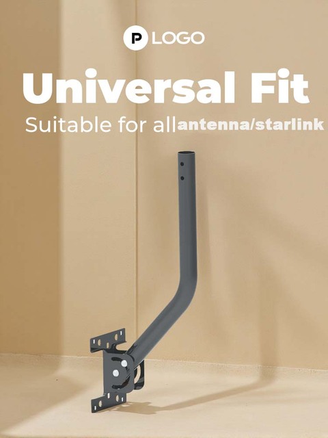 OEM Adjustable Roof Mounting Universal Antenna Satellite & Starlink Aluminum Alloy J-Pole Bracket Diameter 38mm Length 920MM