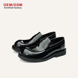 Mocassins Homme en Cuir de Vachette de Haute Qualité, Design Classique Personnalisé OEM, Chaussures Décontractées et Habillées pour Mariage, Imperméables et Respirantes, à Enfiler - Product Image 2