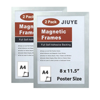 Bingkai Poster Magnetik Perekat A3/A4/A5/A6 Bingkai Magnetik Plastik Ramah Lingkungan