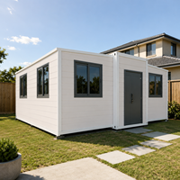 Maison conteneur extensible 20ft 40ft, Annexe de jardin UK, Prête à l'emploi, Modulaire préfabriquée, Annexe pour grands-parents avec cuisine et salle de bain