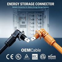 Connecteur de stockage d'énergie 70A-500A, prise Surlok mâle-femelle à angle droit avec câble carré de 10mm² à 195mm²