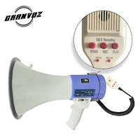 Altavoz de megáfono de plástico de fábrica con batería con megáfono portátil de 12V 50W Megáfono de CA de