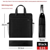 Bolsa de Almacenamiento de Archivos con Cremallera de Gran Capacidad de Tela Oxford, Bolso de Mano para Información del Estudiante, Almacenamiento de Libros