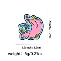 Broche en émail Stomach, Broche médicale, Épingles de revers, Badges pour sacs à dos et vêtements, Bijoux humoristiques, Cadeaux pour amis