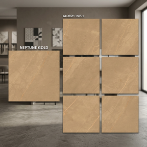 กระเบื้องพอร์ซเลนเคลือบเงาสีเทาหินอ่อน Foshan Onyx Anini Grey ขนาด 800x800 มม. สำหรับปูพื้น - Product Image 3