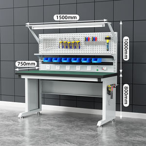 <span class=keywords><strong>Banco</strong></span> <span class=keywords><strong>de</strong></span> <span class=keywords><strong>Trabajo</strong></span> Resistente para Mecánicos, Mesa <span class=keywords><strong>de</strong></span> <span class=keywords><strong>Trabajo</strong></span> Antiestática <span class=keywords><strong>de</strong></span> Acero Inoxidable, Mesa <span class=keywords><strong>de</strong></span> Mantenimiento para Taller, Mesa <span class=keywords><strong>de</strong></span> Inspección con <span class=keywords><strong>2</strong></span> Cajones, 800 kg - Product Image 2