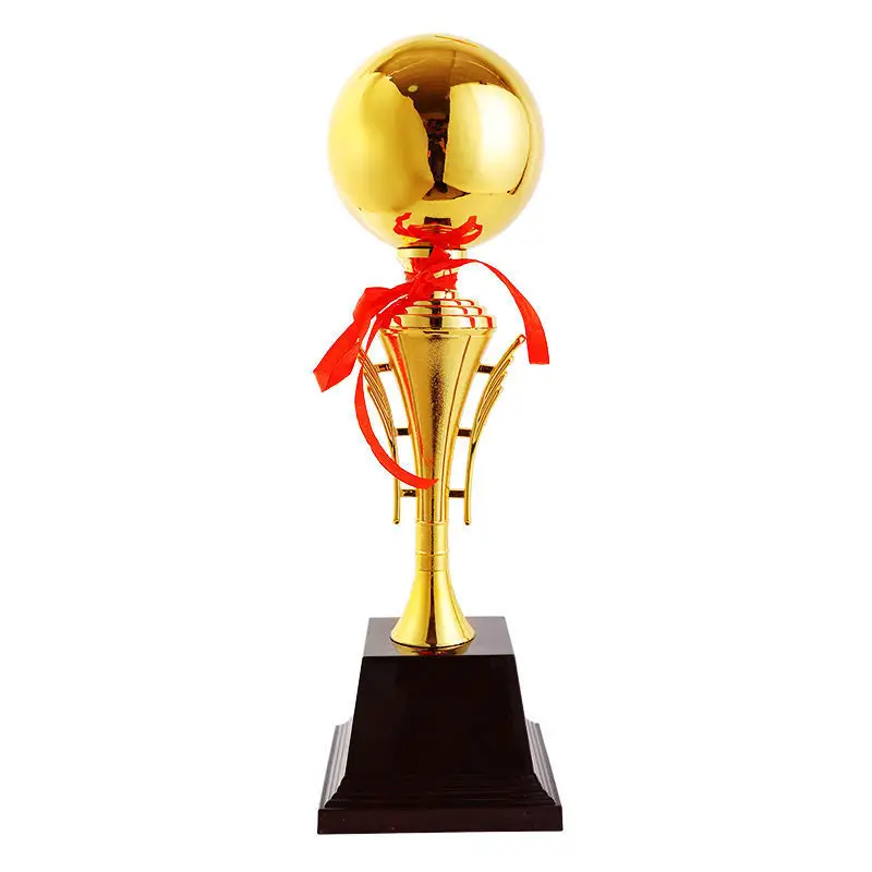 Nuevo trofeo de fútbol personalizado Fabricantes Venta caliente Champions color dorado forma de copa trofeo de metal Premio Trofeo de Liga