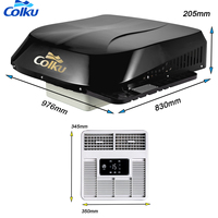 Nouveau design Climatiseur de cabine 12V 24V monté sur le toit pour camion, camping-car, fourgonnette, tracteur, motorhome, refroidisseur de stationnement