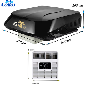 Nouveau design Climatiseur de cabine <span class=keywords><strong>12V</strong></span> 24V monté sur le toit pour camion, <span class=keywords><strong>camping</strong></span>-<span class=keywords><strong>car</strong></span>, fourgonnette, tracteur, motorhome, refroidisseur de stationnement - Product Image 2