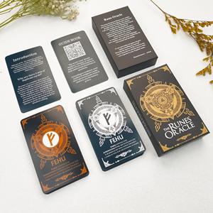 Cartes <span class=keywords><strong>Oracle</strong></span> <span class=keywords><strong>Runes</strong></span> Tarot, Édition Bicolore 48 Cartes - Product Image 1