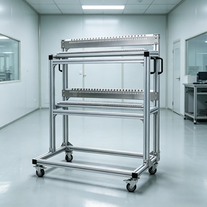 รถเข็นเก็บของแบบมีโครงสร้างสแตนเลสหรืออะลูมิเนียมสำหรับงานหนัก - Product Image 2