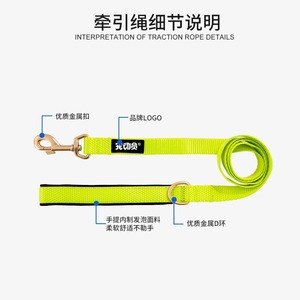Automatic <b>Dog</b> Leash For Small <b>Dogs</b> Retractable <b>Light</b> Up Collar Leather Material Solid Pattern Pet Leash - Product Image 4