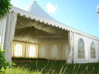 Tente Pagode Imperméable en Alliage d'Aluminium et Tissu PVC à Double Couche avec Renforts Droits 6x6m 10x10m pour Grands Événements Intérieurs/Extérieurs