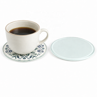 Sous-verres en verre personnalisables par sublimation, tapis à boissons à surface lisse pour la protection des tables, cafés et cadeaux promotionnels