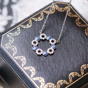 Collana con Ciondolo Occhio Turco in Resina per Donna, Gioielli alla Moda - Product Image 6