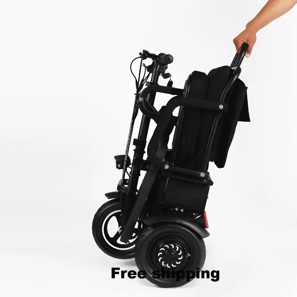 오토바이 이동성 장애인 승객 접이식 3 휠 페달 가격 전기 세발 자전거
