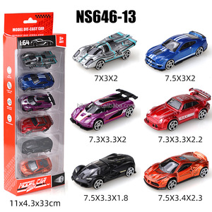 Lot de voitures miniatures en métal moulé sous pression 1/64, modèles de véhicules en alliage, petites voitures de course en plastique, jouets de collection - Product Image 5