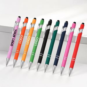 Logo Printed <b>Pen</b> With <b>Retractable</b> Design Daily Office Writing Desk Supply for Exhibition Expo and Brand Promotion - Product Image 1