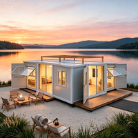 Point de contrôle douanier modulaire préfabriqué personnalisable, extensible, à aile unique, en conteneur, à déploiement rapide, mobile, de 30 ou 40 pieds