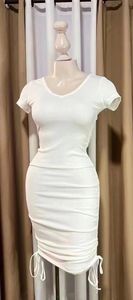 Col à volants Empire au genou pour femmes enceintes à motif solide de style rétro pour femmes enceintes pour la photographie d'été One Fits All - Product Image 4