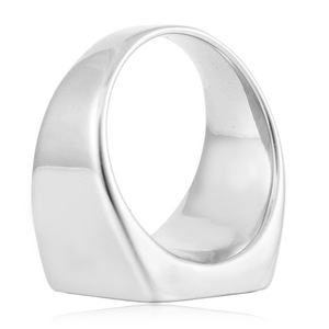 yunnique Men's <b>Titanium</b> Steel <b>Ring</b> Black Epoxy Resin Rectangular Geometric Fashion Jewelry Gift - Product Image 3