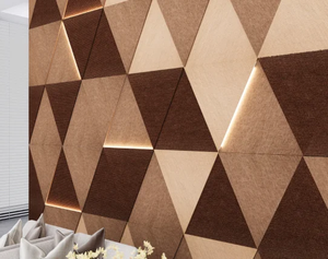 Panneau acoustique mural en <span class=keywords><strong>tissu</strong></span> <span class=keywords><strong>au</strong></span> design moderne, absorption acoustique efficace, panneau acoustique recouvert de <span class=keywords><strong>tissu</strong></span> pour la décoration d'hôtels et de maisons - Product Image 5
