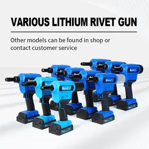 Quick Charge Rivet Gun RL-HY6 Stable Cordless Electric Riveter Lithium Battery Riveting Tool With Nail Bottle For 4.8-6.4mm