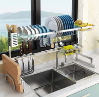 Bol de rangement en métal en acier inoxydable, ustensile de cuisine, plaque murale, support de plateau, égouttoir à vaisselle, support de séchage