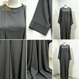 islamica da donna Set di moda interna aperta 2 pezzi manica lunga Dubai Turkey Ramadan abaya musulmano abito lungo da donna - Product Image 5