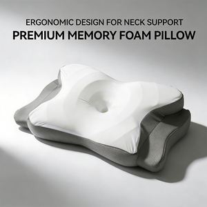 Almohada de Espuma Viscoelástica de Bambú para Aliviar el Dolor de Cuello, Almohadas Cervicales Ajustables para un Sueño Confortable - Product Image 6