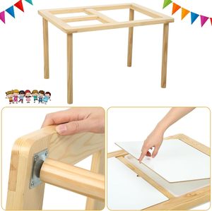 Table sensorielle en bois 202407 avec 3 <span class=keywords><strong>bacs</strong></span> pour <span class=keywords><strong>les</strong></span> tout-petits avec bac <span class=keywords><strong>à</strong></span> <span class=keywords><strong>sable</strong></span> de rangement - Product Image 5