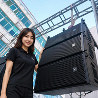 Altavoz Line Array de 3 Vías y 12 Pulgadas, Sistema PA de 800W Máx. y 1600W Pico para Escenarios y Eventos al Aire Libre
