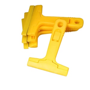 Grattoir de nettoyage à lame métallique et manche en plastique, outil de nettoyage de joints, grattoir pour enlever la colle, petit grattoir pour le nettoyage des murs - Product Image 1