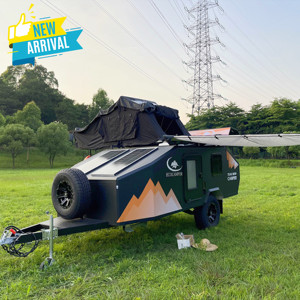 Ecocampor Best Selling <strong>Mini</strong> <strong>Camper</strong> <strong>Trailer</strong> for Outdoor Camping Independent Suspension with External Shower Box on Sale - Product Image 3