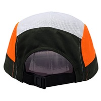 Gorra personalizada de 5 paneles para correr, gorra para correr de ala suave y corta reflectante de 5 paneles sin estructurar personalizada