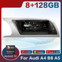 8.8 pouces Android 11 écran tactile pour Audi A5 B8 2009-2016 accessoires de voiture multimédia Carplay moniteurs lecteur stéréo