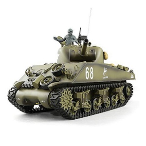 Modèle de char de combat télécommandé Heng Long U.S.M4A3 Sherman 1/16, fréquence 2,4 GHz, batterie 7,4 V 1200 mAh, marque SANJOYO, à partir de 8 ans - Product Image 3