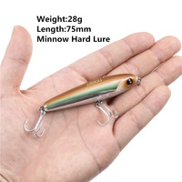 Leurre de pêche NOEBY 75S, type crayon coulant, 75 mm, 28 g, longue portée, stickbait, wobblers, appât artificiel, leurre de pêche en mer
