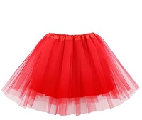 Tutu adolescent pour femmes adulte classique élastique 4 couches tulle tutu pour habiller la fête ballet danse allumer la robe tutu