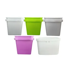 Manufacturers wholesale Food Grade PP Material Square Food Packing Plastic Bucket Household storage bucket