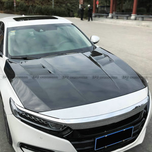 ฝากระโปรงแบบมีช่องระบายอากาศ วัสดุคาร์บอนไฟเบอร์ สำหรับ Honda Accord CV2 H1 ปี 2017-2022 - Product Image 1