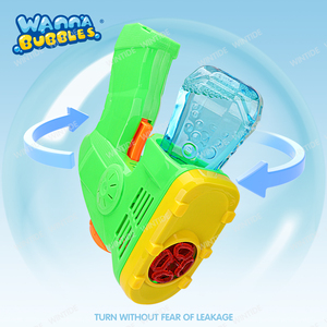 WANNA BUBBLES OEM/ODM Großhandel 4-Loch Mehrfarbiger Batteriebetriebener Seifenblasen-Blaster aus Kunststoff, Outdoor-Spielzeug Seifenblasenpistole - Product Image 4