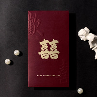 Nouvel Arrivage 2026 – Enveloppes Rouges Personnalisées de Nouvel An Chinois, en Coton de Luxe, Motif Zodiaque Doré Moderne et Pivoine, Couleurs Personnalisables