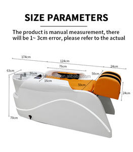 Moderno Lavacabezas Multifuncional con Terapia de Vapor, Circulación de Agua, Masaje Eléctrico, Mueble de Salón para Baño o Taller - Product Image 6