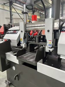 Автоматический ленточнопильный станок для резки металла: стальных прутков, труб, двутавровых балок. С ручной подачей и автоматической пиловкой. Ленточнопильный станок для металлов с сертификатом CE. - Product Image 5