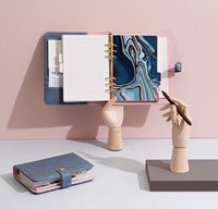 Diario de Viaje de Alta Calidad con Cubierta de Cuero/Papel, Impreso, Personalizado, con Hojas Sueltas, con Botón, para Planificación Semanal/Diaria, Regalo