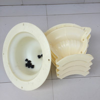 Moule Décoratif en Plastique pour Pot de Fleurs/Jardinière en Ciment/Béton 38 cm x 30 cm