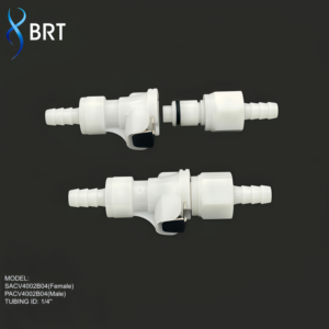 Raccord rapide en plastique BRT 1/4 pouce femelle en POM avec joint torique EPDM pour systèmes d'appareils médicaux et esthétiques - Product Image 2