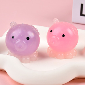 Wholesale TPR Kawaii Maltose Octopus Shaped Pressure Release Promotional Gift Decompression <b>Squeeze</b> Toys for Kids and Adults - Product Image 4