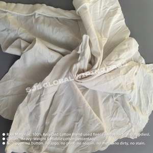 Trapos de Lana Blanca Reciclados Ecológicos para Uso Industrial, 100% Algodón, Bolsa de 15 kg, Trapos para Limpieza - Product Image 4